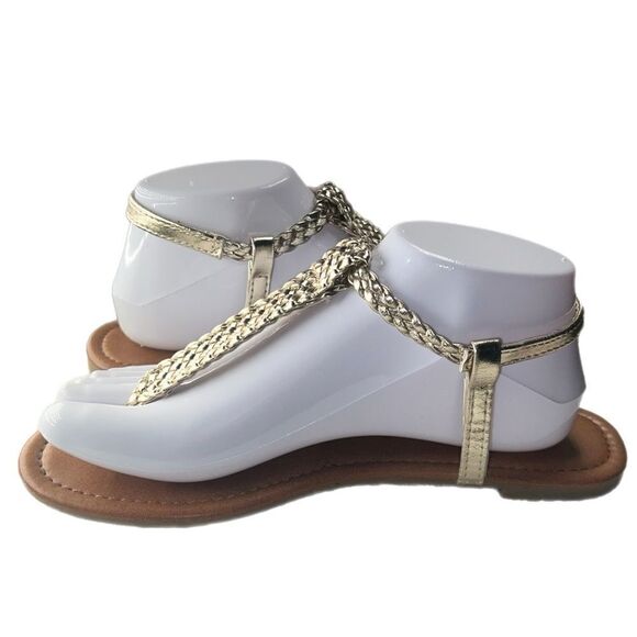 Apt. 9 Gold Braided Sandal - Picture 1 of 11